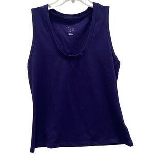 A New Day Women Blue Tank Top size Medium